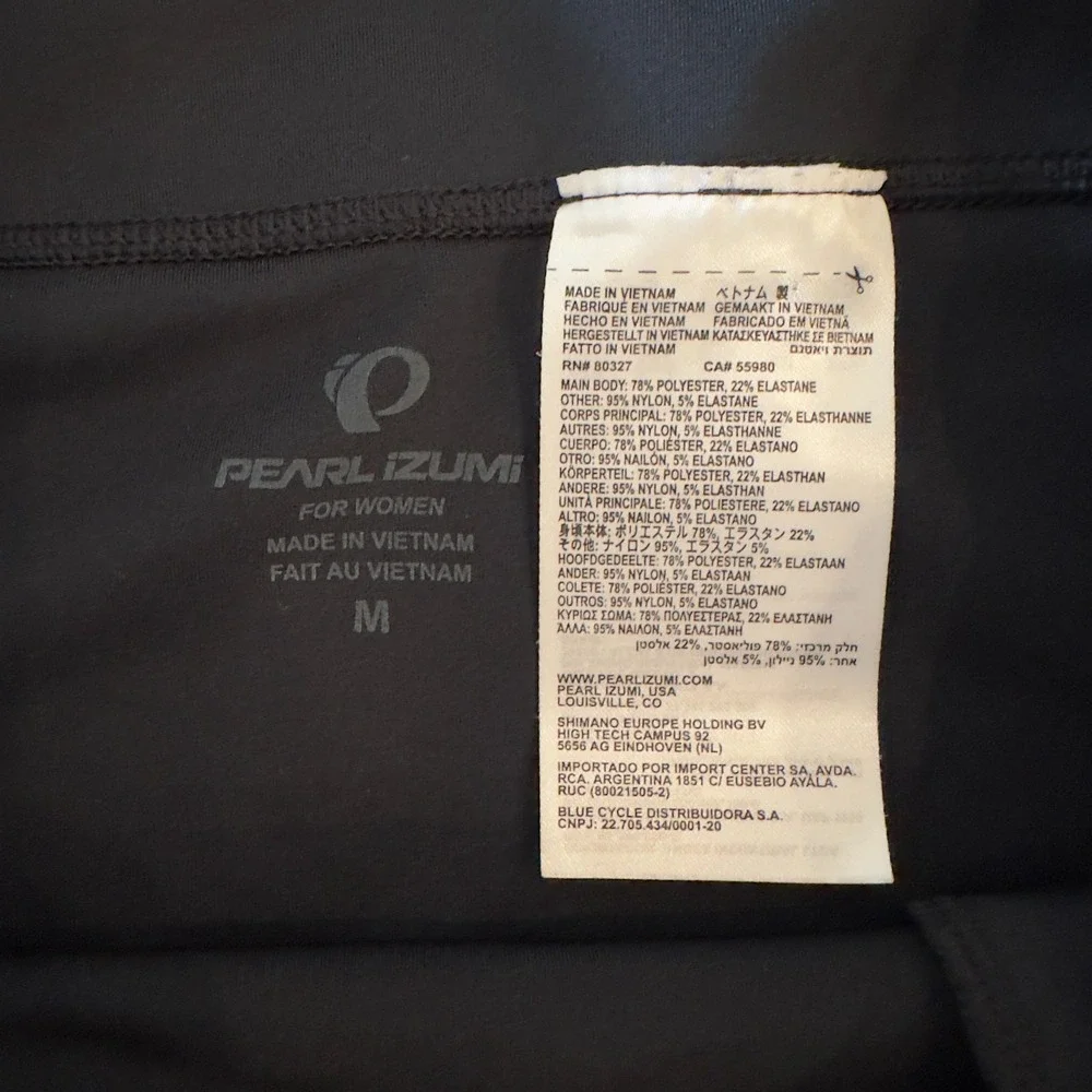 PEARL iZUMi Women's Sugar Cycling Skirt-No Lining-Black-Size‎ M